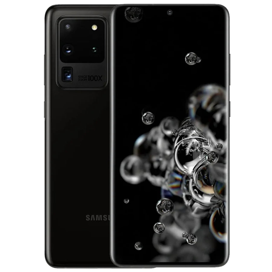 Samsung Galaxy S20 Ultra 5G 128GB Smartphone - Cosmic Black - (A-Grade Refurbished) with Cable - 18-Month Warranty - Certified Refurbished