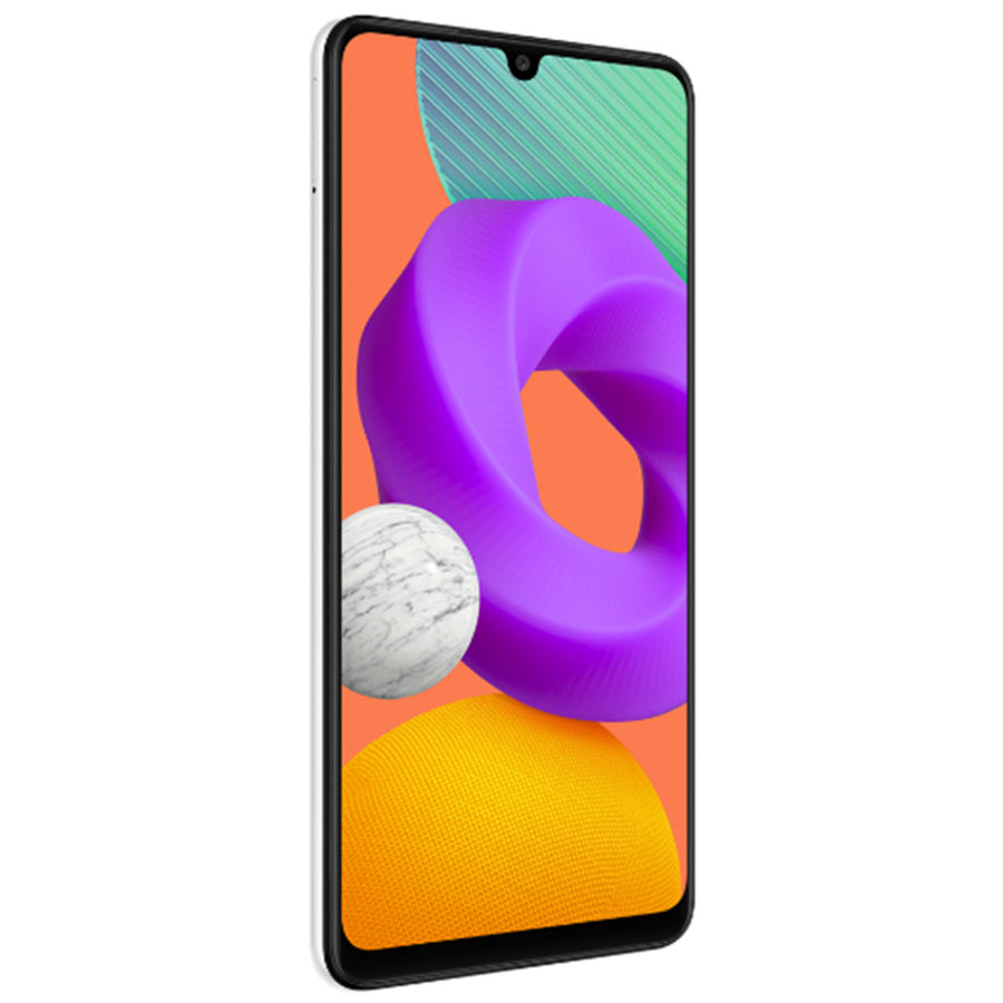 Samsung Galaxy M22 128GB Smartphone - White - (B-Grade Refurbished) with Cable - 18-Month Warranty - Certified Refurbished