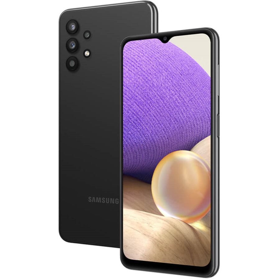 Samsung Galaxy A32 4G 128GB Smartphone - Awesome Black - (B-Grade Refurbished) with Cable - 18-Month Warranty - Certified Refurbished