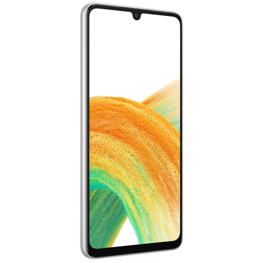 Samsung Galaxy A33 5G 128GB Smartphone - Awesome White - (B-Grade Refurbished) with Cable - 18-Month Warranty - Certified Refurbished