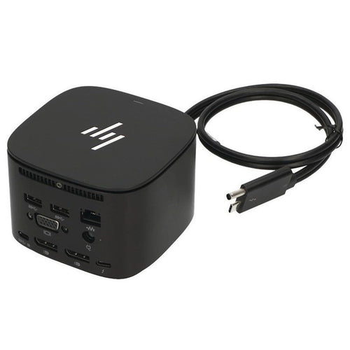 HP 2UK38AA G2 USB-C Thunderbolt 230W Docking Station (A-Grade Refurbished) 1x Thunderbolt, 2x USB Type-C, 3x USB 3.0, 2x DisplayPort, VGA, Ethernet - Includes Power Supply