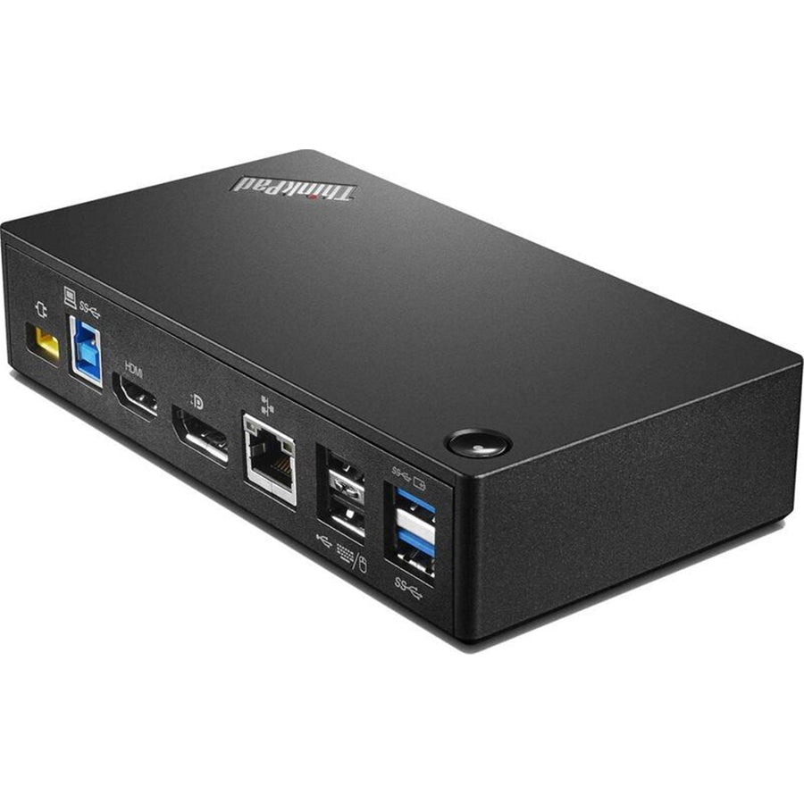 Lenovo ThinkPad 40A8 USB 3.0 Ultra Dock (A-Grade Refurbished) 4x USB 3.0 - 2x USB 2.0 - 1x HDMI - 1x Displayport - 1x Gigabit Ethernet port - Supplied with PSU - 1 Year Warranty