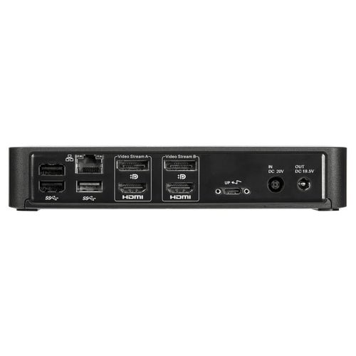 Targus DOCK192 USB-C Universal Dual Video 4K Docking Station with 100W Power (A-Grade Refurbished) 1x USB-C 3.2 Gen 2 - 4x USB 3.2 - 1x Combo audio jack- 2x DisplayPort - 2x HDMI 2.0 - 1x USB-C 3.2 Gen 2 Type-C to Host - 1x RJ45 - 1 Year Warranty