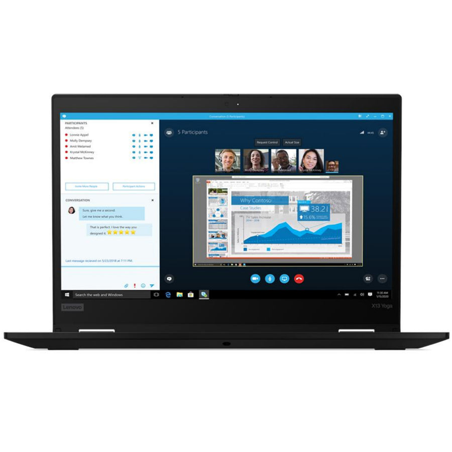 Lenovo Thinkpad X13 Yoga G2 13.3" WUXGA Touch Laptop (A-Grade Refurbished) Intel core i5-1135G7 - 16GB RAM - 256GB SSD - 1920x1200 - Win11 Pro - 18-Month Warranty - Certified Refurbished