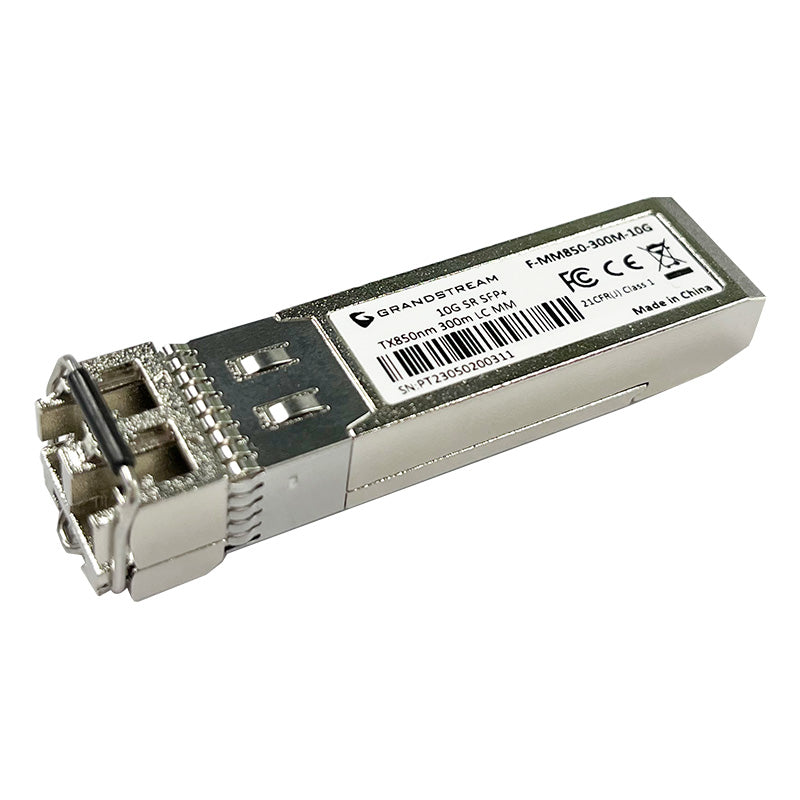 Grandstream Networks F-MM850-300M-10G - Grandstream SFP+ Fiber Module Multi-Mode, 850nm, 300-Meter, 10Gbps, LC (Sold Each)