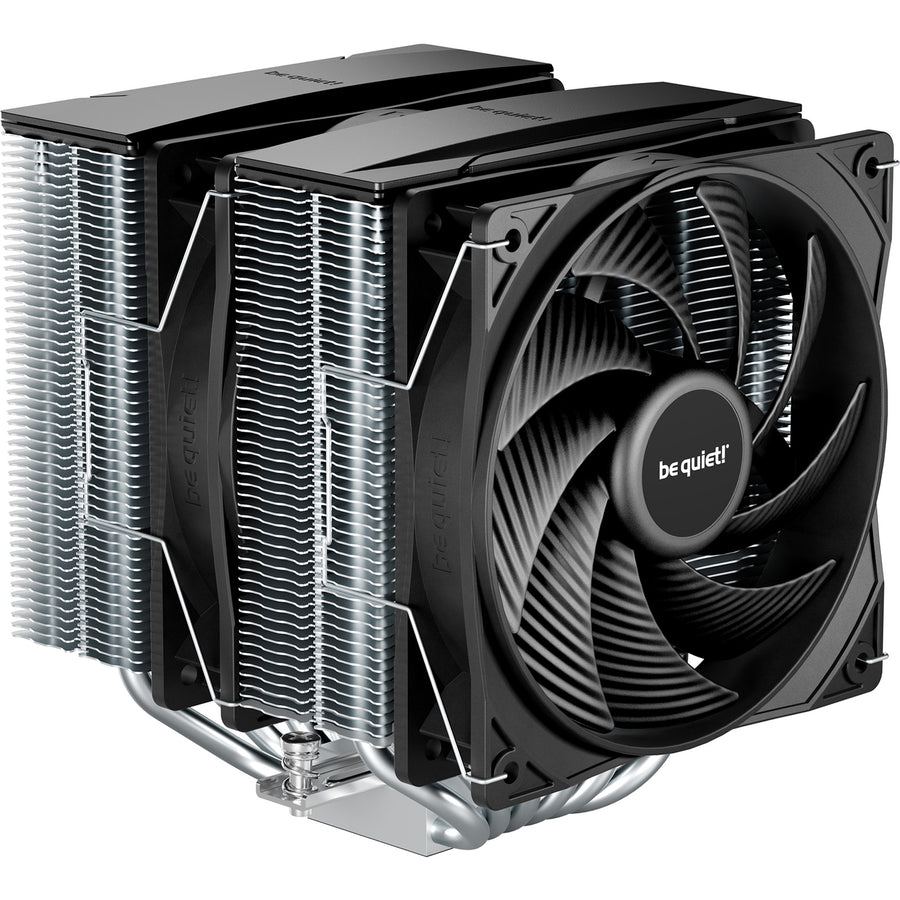 be quiet Pure Rock Pro 3 Silver CPU Cooler 2 x 120mm PWM Fan, Twin Tower, 6 Heat Pipe Support Intel LGA 1851 /1700 / 1200 / 115X , AMD AM5 / AM4,