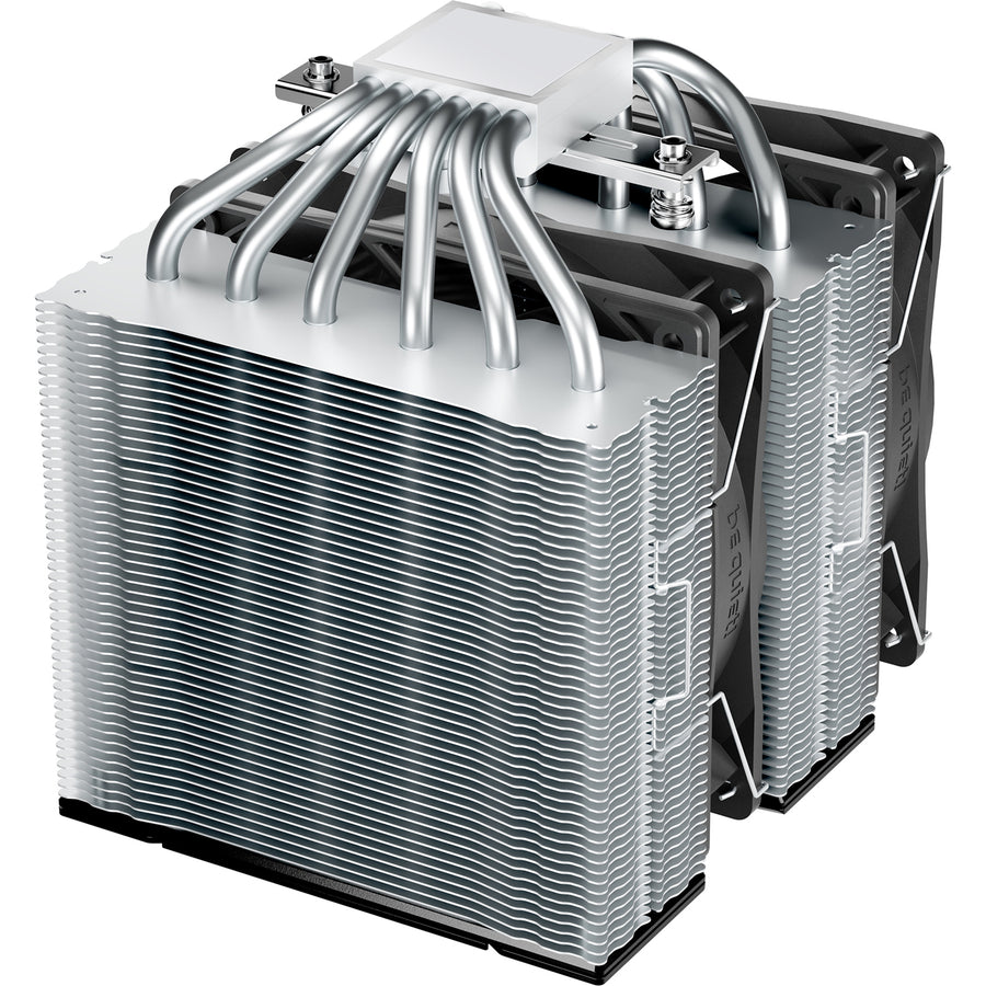 be quiet Pure Rock Pro 3 Silver CPU Cooler 2 x 120mm PWM Fan, Twin Tower, 6 Heat Pipe Support Intel LGA 1851 /1700 / 1200 / 115X , AMD AM5 / AM4,