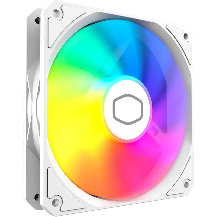 Cooler Master MasterFan MF 120 Lite ARGB White PWM 120mm Case Fan, Single Pack