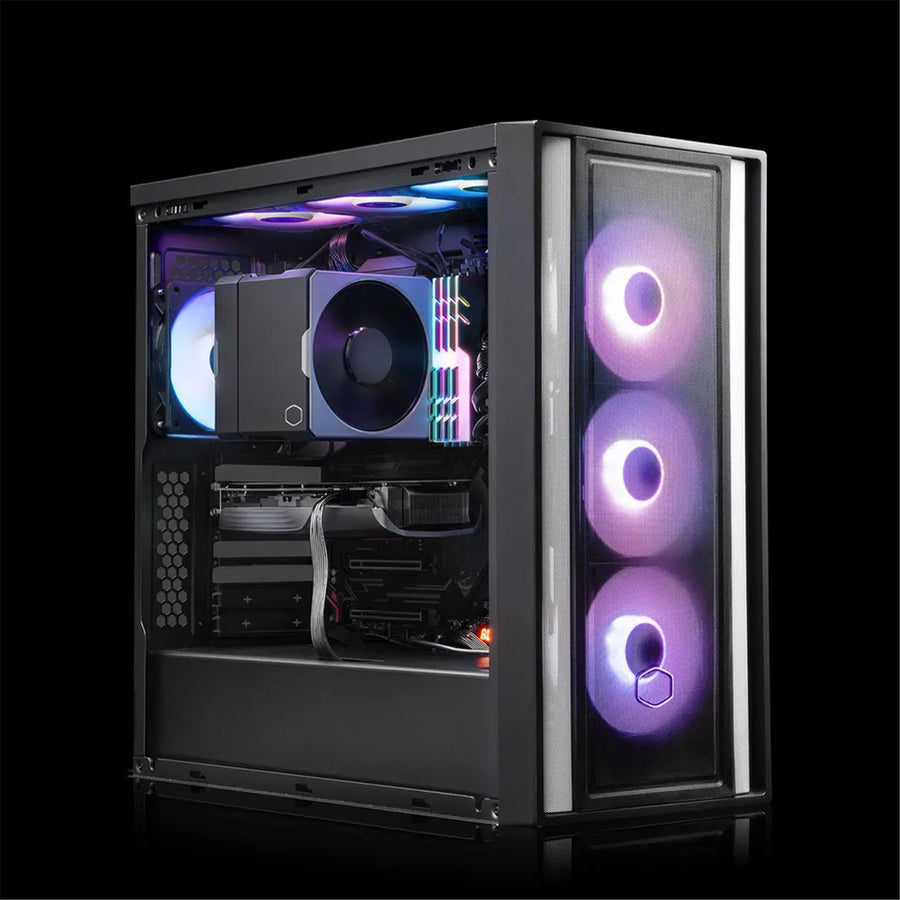 Cooler Master Hyper 612 APEX CPU Cooler with 2x 120MM PWM Fan, 6 Heat Pipe 159mm Height, Pipes / Direct Contact / Aluminum Fins for Intel Socket LGA 1851/ 1700 / 1200, AMD AM5 / AM4 - Black