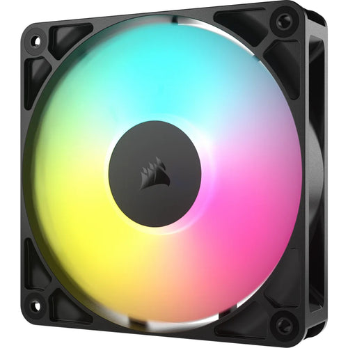 Corsair RS120 ARGB Black 120mm ARGB Fan 3x Pack with daisy-chained 4-pin PWM and +5V ARGB motherboard control