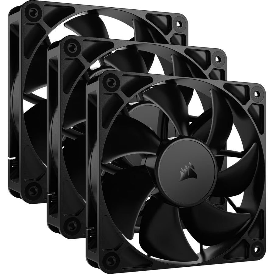 Corsair RS120 Black 120mm Fan Triple Pack with Daisy-chainable 4-pin PWM connectors