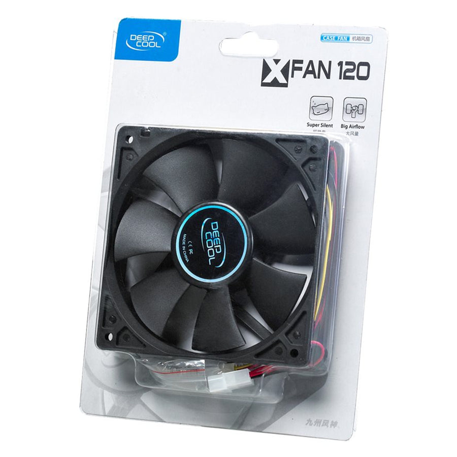 SF-XFAN120 - Deepcool 120mm Hydro Bearing Case Fan with 4-pin Molex Connector