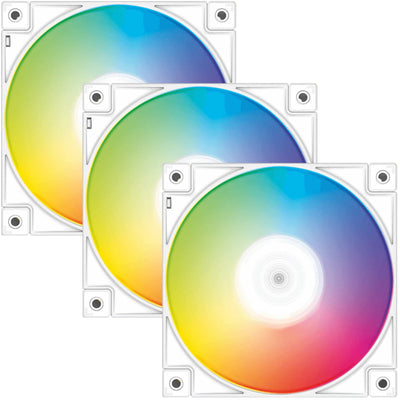 Deepcool FC120 RGB PWM White fan 3 pack