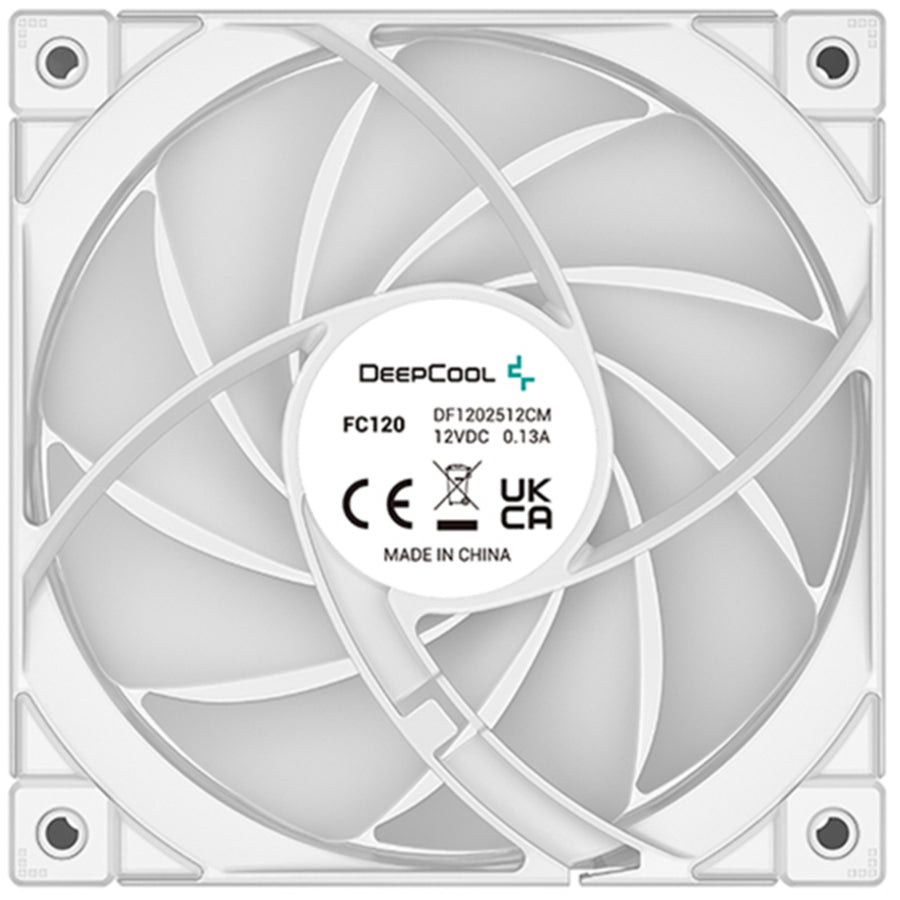 Deepcool FC120 RGB PWM White fan 3 pack