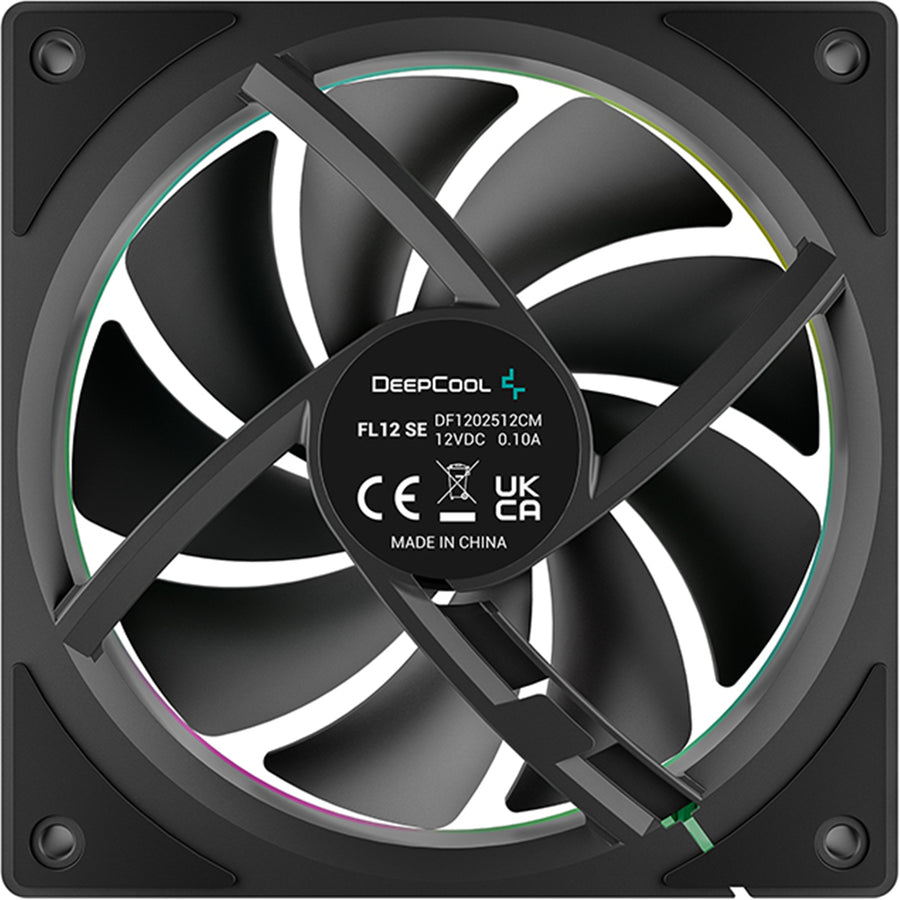 DEEPCOOL FL12 SE ARGB Black 120mm PWM Case Cooling Fan,