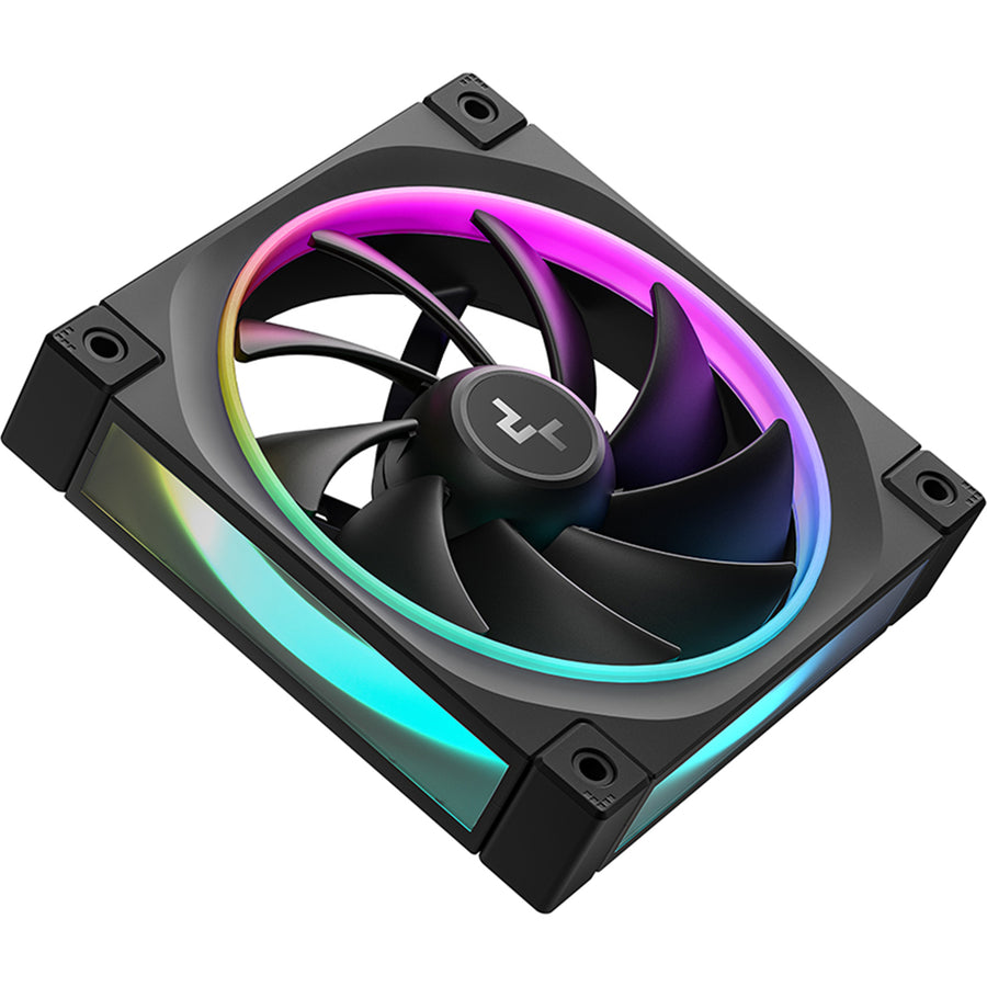 DEEPCOOL FL12 SE ARGB Black 120mm PWM Case Cooling Fan, 3x 120mm Fan Pack