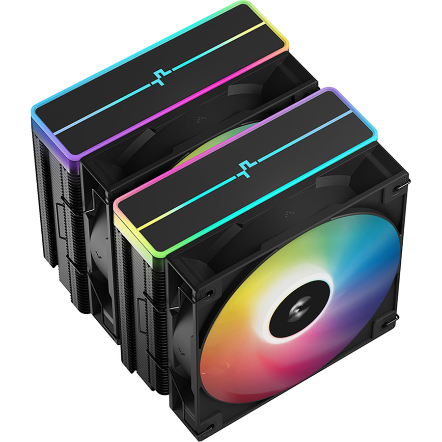 DEEPCOOL AG620 V2 Black CPU Cooler 2 x 120mm ARGB Fan, Support Intel LGA 1851/ 1700 / 1200 / 1151 / 1150 / 1155, AMD AM5 / AM4