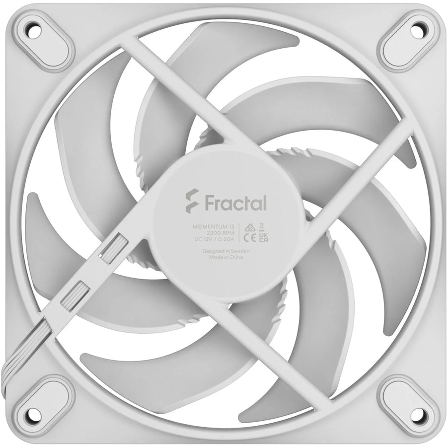 Fractal Design Momentum 12 PWM Case Fan - White