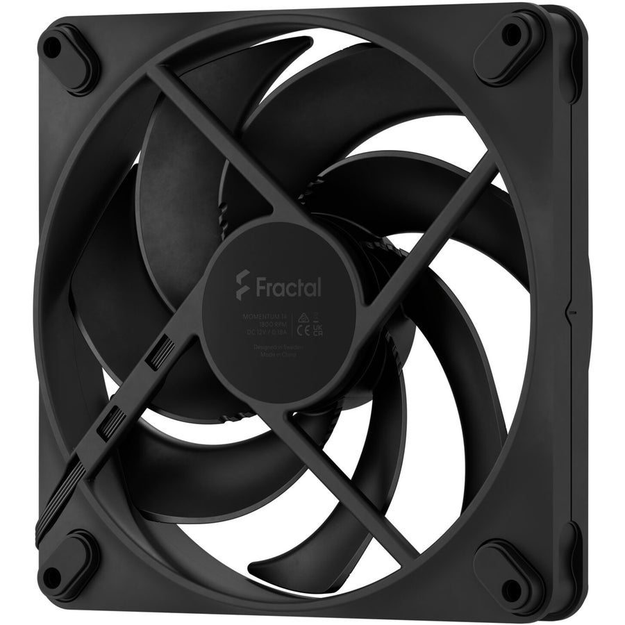 Fractal Design Momentum 14 140mm PWM Case Fan - Black