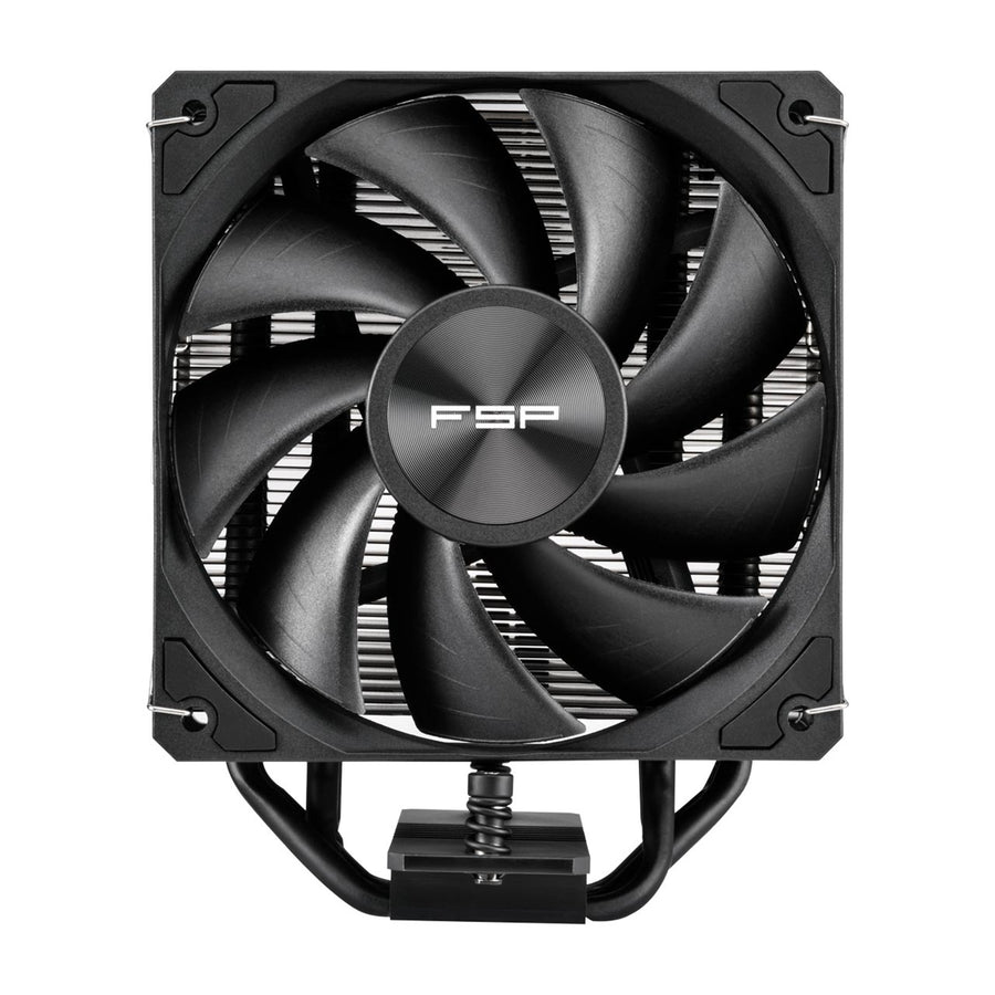 FSP NP5 Black CPU Cooler for Intel LGA: 1851/1700/1200 AMD:AM4/AM5 , 6mm x 4PCS Heatpipes with Direct Contact