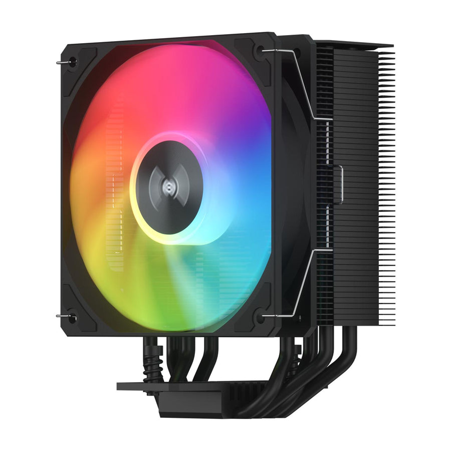 FSP NP5 Black ARGB CPU Cooler for Intel LGA: 1851/1700/1200 AMD:AM4/AM5 , 6mm x 4PCS Heatpipes with Direct Contact