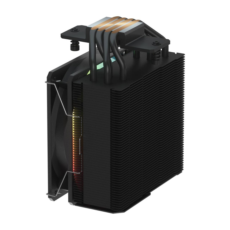 FSP NP5 Black ARGB CPU Cooler for Intel LGA: 1851/1700/1200 AMD:AM4/AM5 , 6mm x 4PCS Heatpipes with Direct Contact