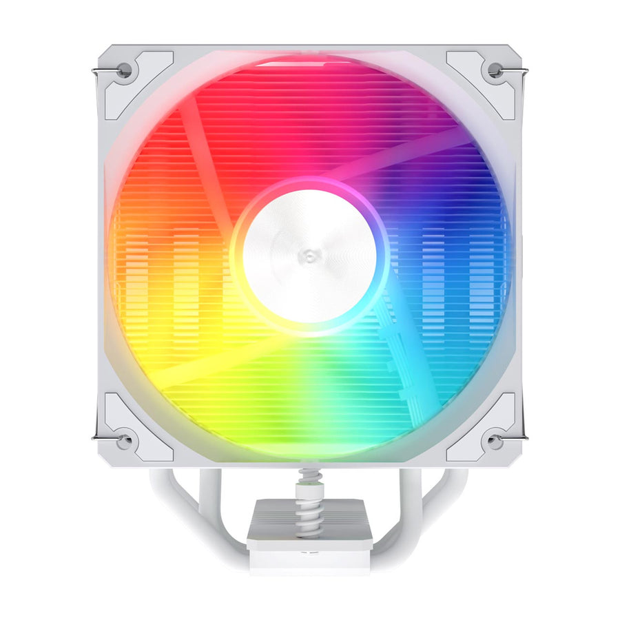 FSP NP5 White RGB CPU Cooler for Intel LGA: 1851/1700/1200 AMD:AM4/AM5 , 6mm x 4PCS Heatpipes with Direct Contact