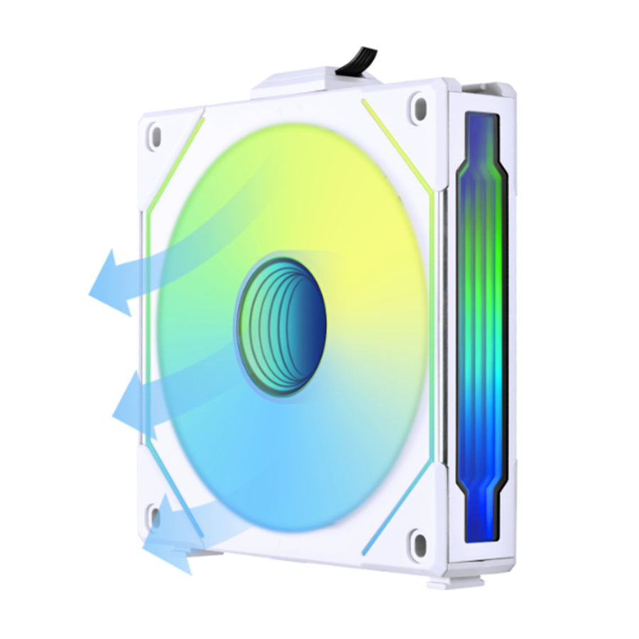 Lian Li UNI FAN SL Infinity Reverse Blade Digital Addressable RGB 120 Fan, Single pack , White