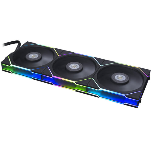 Lian Li UNI FAN TL120 Digital Addressable RGB 120 Fan, 3 Pack, Black