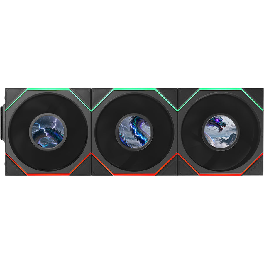 Lian Li FLEX TL LCD 120 Reverse Black 3 Pack, Controller Required