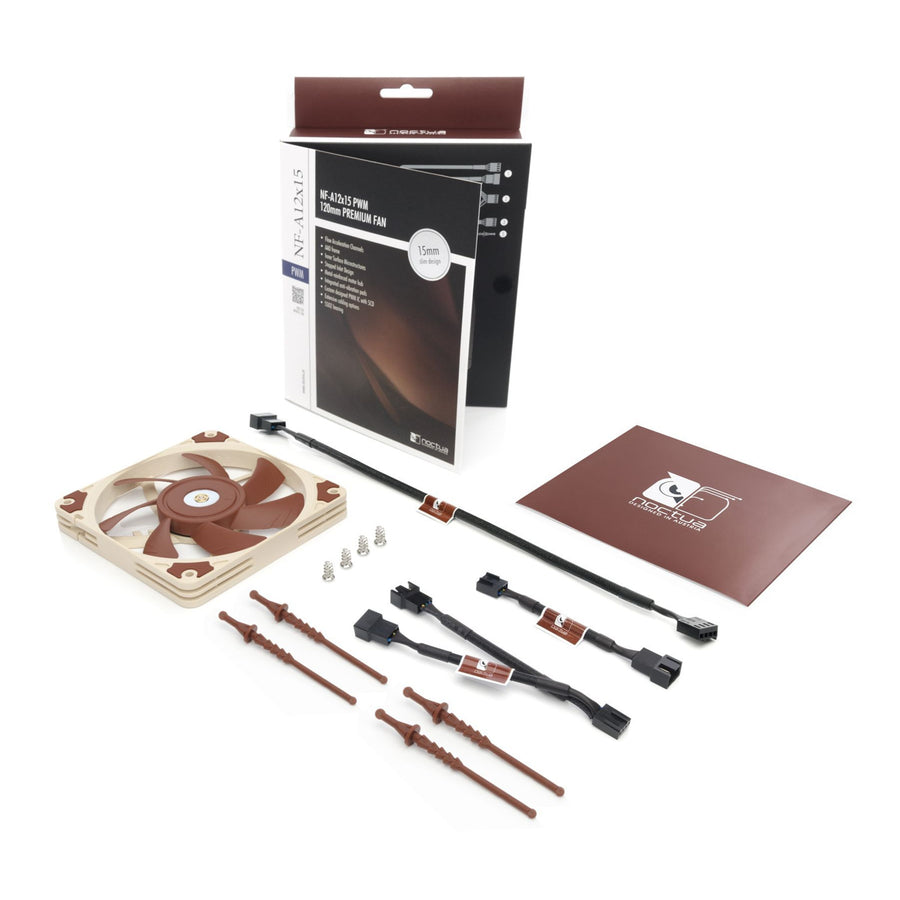 NOCTUA NF-A12x15 PWM Slim 120mm Premium Fan 4-Pin PWM Version