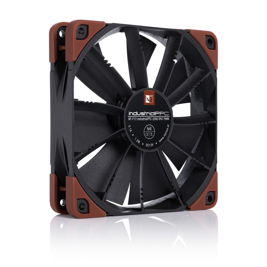NOCTUA NF-F12-iPPC-2000-IP67-PWM Heavy-Duty 120mm Industrial Fan 4-Pin PWM Version, 2000rpm Max