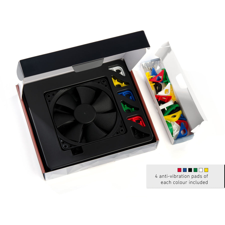 NOCTUA NF-F12-PWM-CH-BK-S Chromax Black Swap Pressure-Optimised 120mm Fan Chromax Black - Swap Edition, 1500RPM Case Fan