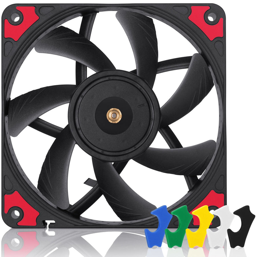 NOCTUA NF-A12x15-PWM-CH-BK-S Chromax Black Swap Slim 120x15mm Premium Fan Chromax Black - Swap Edition,