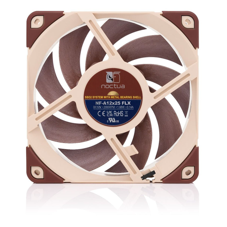 NOCTUA NF-A12x25 FLX High-Efficiency Quiet 120mm Fan 3-Pin FLX Version