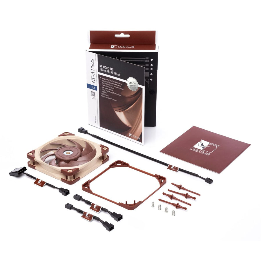 NOCTUA NF-A12x25 FLX High-Efficiency Quiet 120mm Fan 3-Pin FLX Version