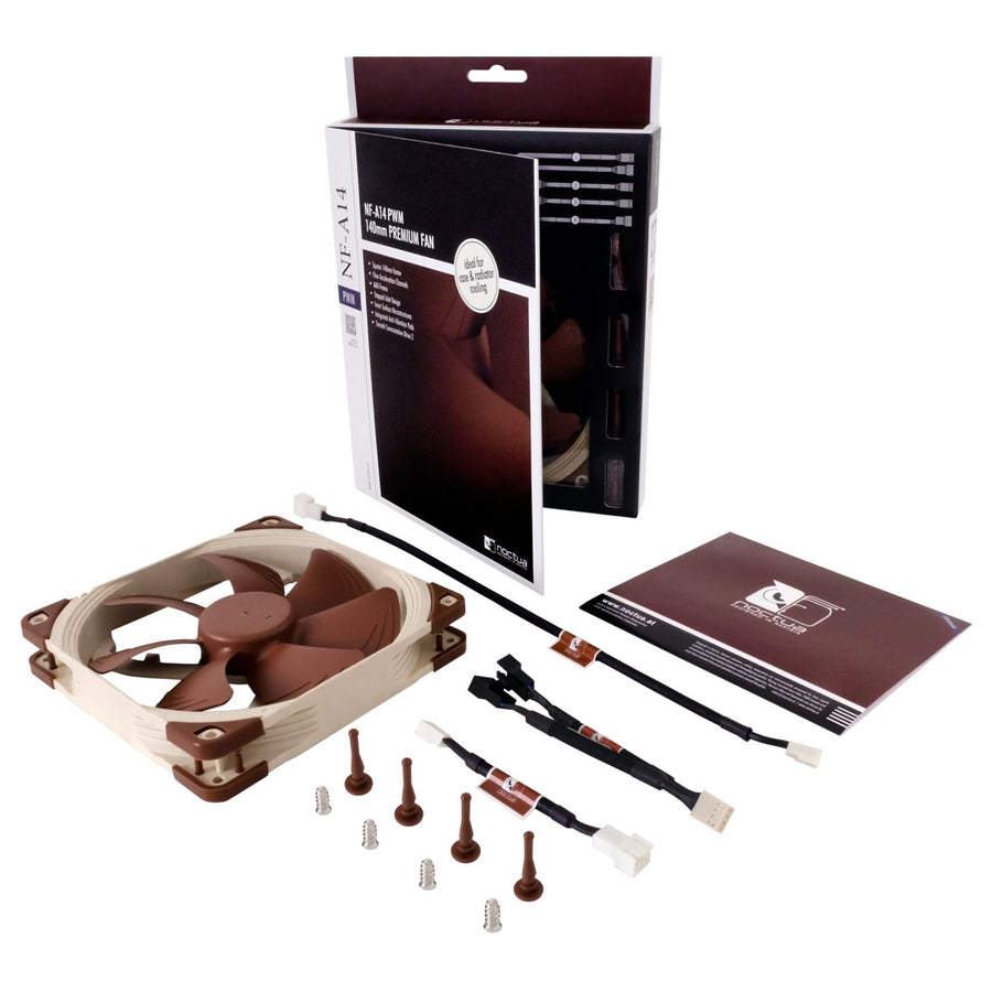 NOCTUA NF-A14 PWM High-Efficiency Quiet 140mm Fan 4-Pin PWM Version