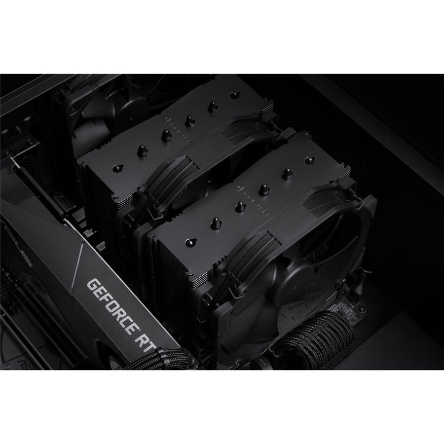 NOCTUA NH-D15 Chromax Black CPU Cooler 2x 140mm PWN Fans, 165mm Clearance, Support Intel LGA 1851 / 1700 / 1200 / 1156 / 1155 / LGA1151 / LGA1150, AMD AM5 / AM4