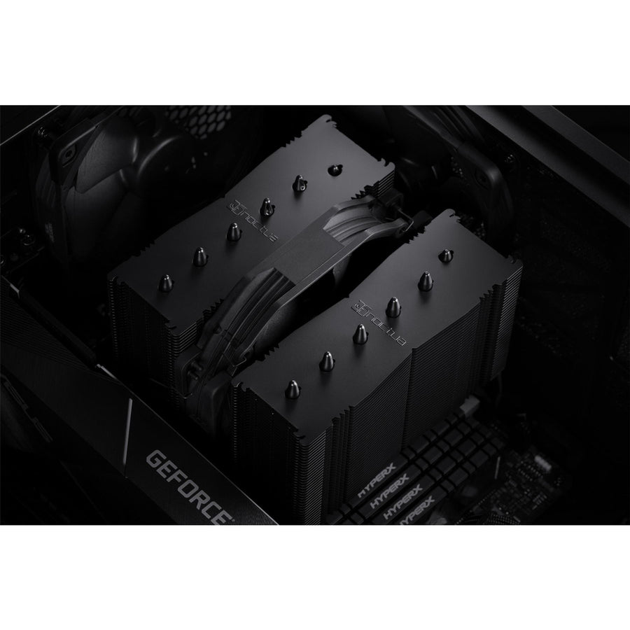 NOCTUA NH-D15S Chromax Black CPU Cooler 1x 140mm PWM Fan, 160mm Clearance, Support Intel LGA1851, LGA1700, LGA1200, LGA1156, LGA1155, LGA1151, LGA1150 and AMD AM5, AM4