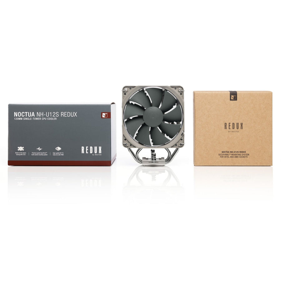 NOCTUA NH-U12S Redux CPU Cooler 1x 120mm Fan, 158mm Clearance, Support Intel LGA1851, LGA1700, LGA1200, LGA1156, LGA1155, LGA1151, LGA1150 and AMD AM5, AM4