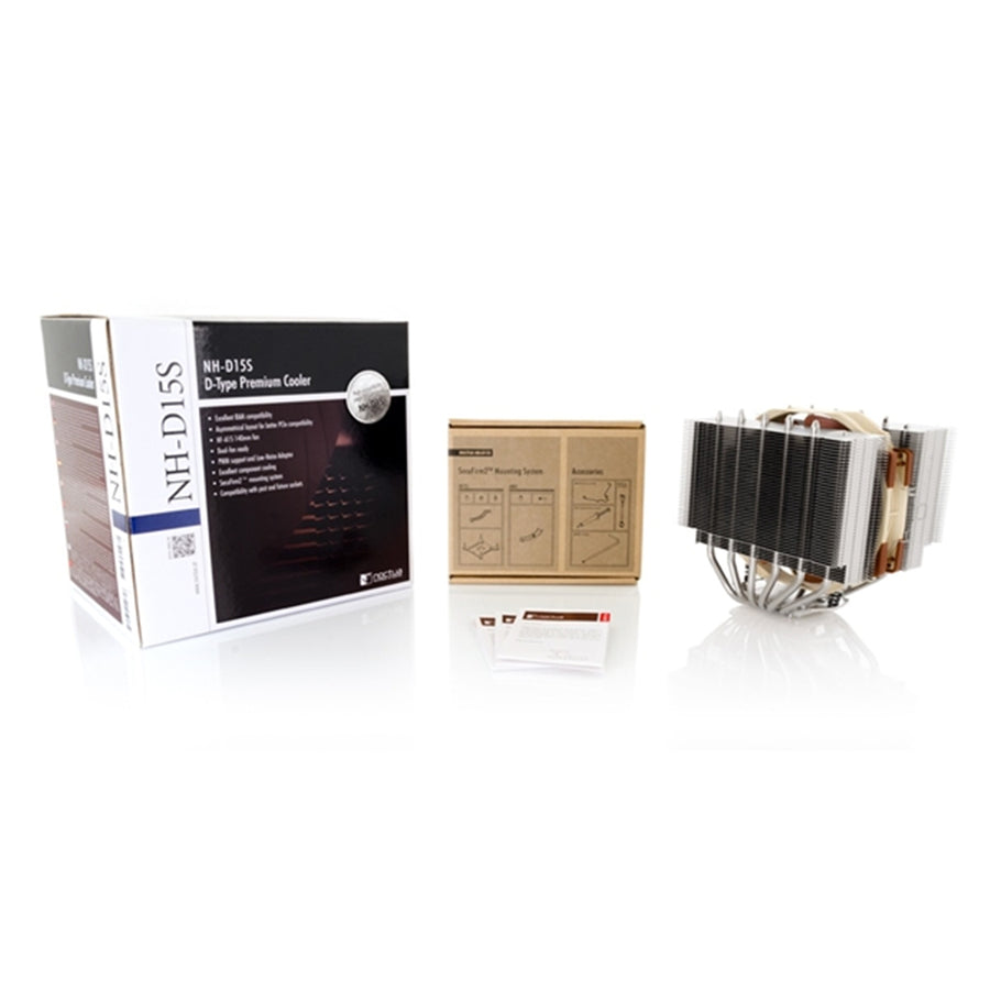 NOCTUA NH-D15S CPU Cooler 1x 140mm PWM Fan, 160mm Clearance, Support Intel LGA1851, LGA1700, LGA1200, LGA1156, LGA1155, LGA1151, LGA1150 & AMD AM5, AM4