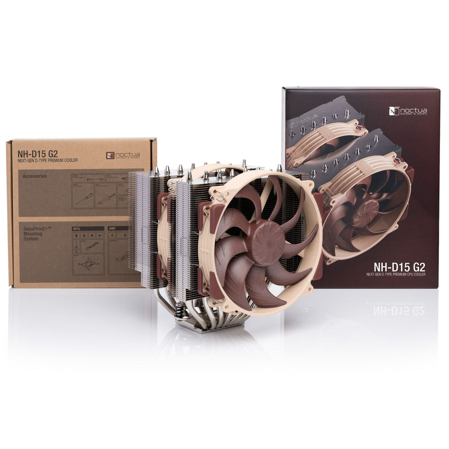 NOCTUA NH-D15 G2 Dual Tower CPU Cooler 2x 140mm PWN Fans, 168mm Clearance, Support Intel LGA1851, LGA1700, LGA1200, LGA1156, LGA1155, LGA1151, LGA1150 and AMD AM5, AM4