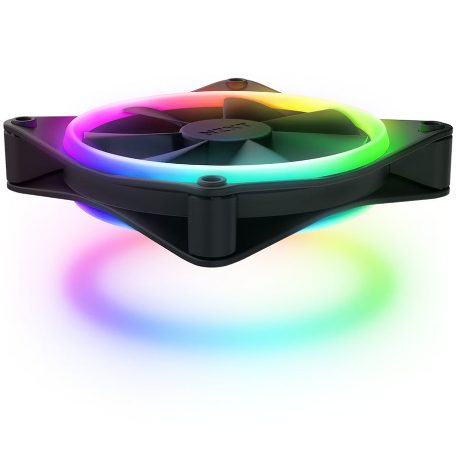 NZXT F120 RGB DUO Black 120mm Dual Sided RGB Fan, 3 Pack With RGB Controller