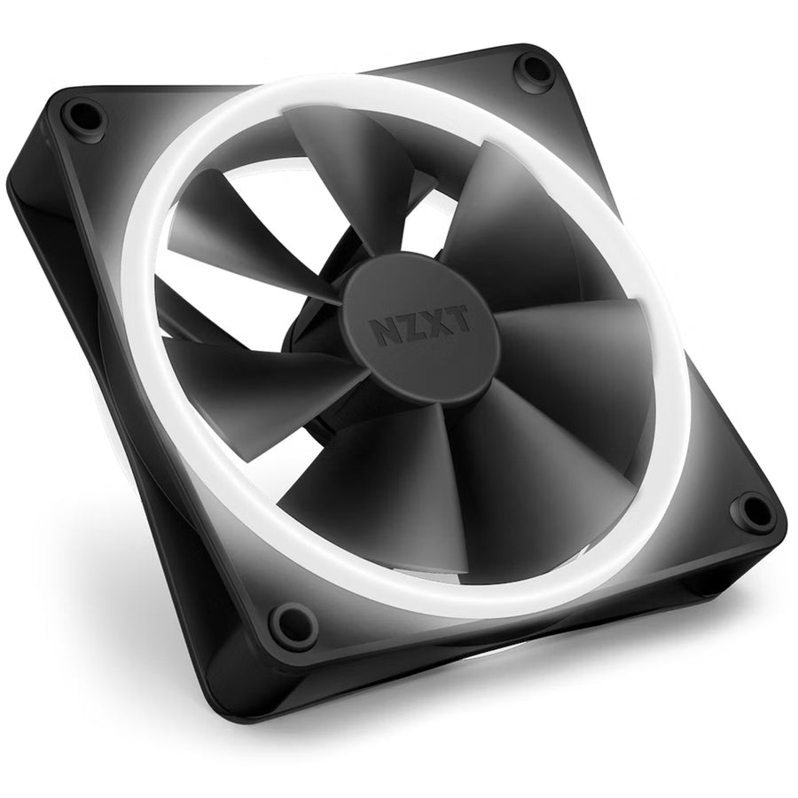 NZXT F120 RGB DUO Black 120mm Dual Sided RGB Fan, 3 Pack With RGB Controller