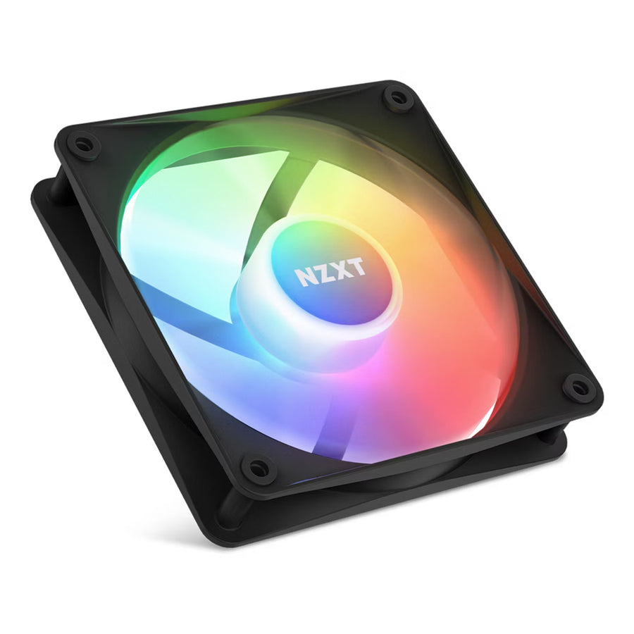 NZXT F120 Core RGB Black 120mm RGB FAN, Single pack, Requires NZXT RGB lighting Controller