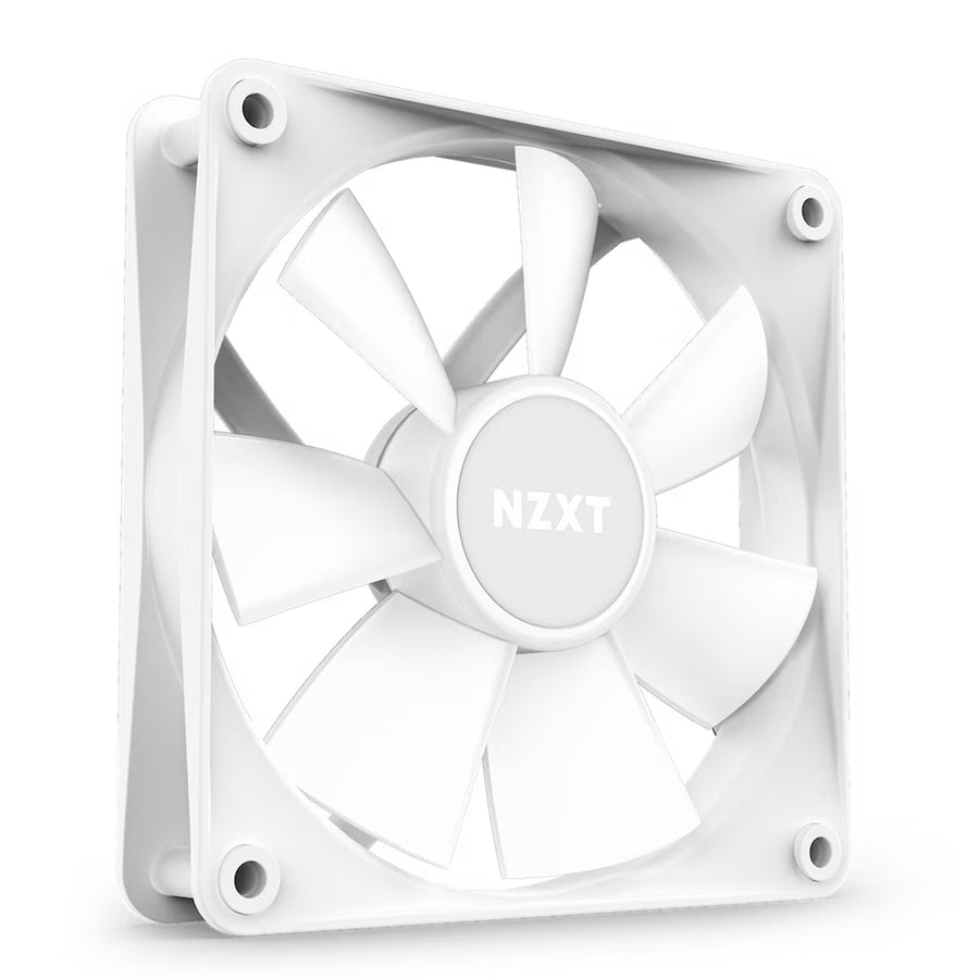 NZXT F120 Core RGB White 120mm RGB FAN, Single pack, Requires NZXT RGB lighting Controller
