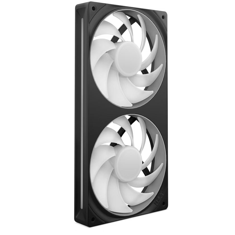 NZXT F Series 240 RGB Core PWM Fan single frame with Two Fans Black