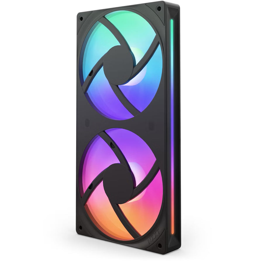 NZXT F Series 240 RGB Core PWM Fan single frame with Two Fans Black