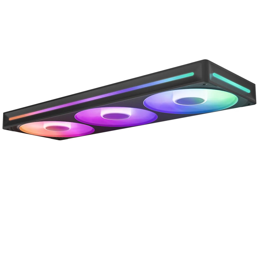 NZXT F Series 360 RGB Core PWM Fan single frame with Three Fans Black