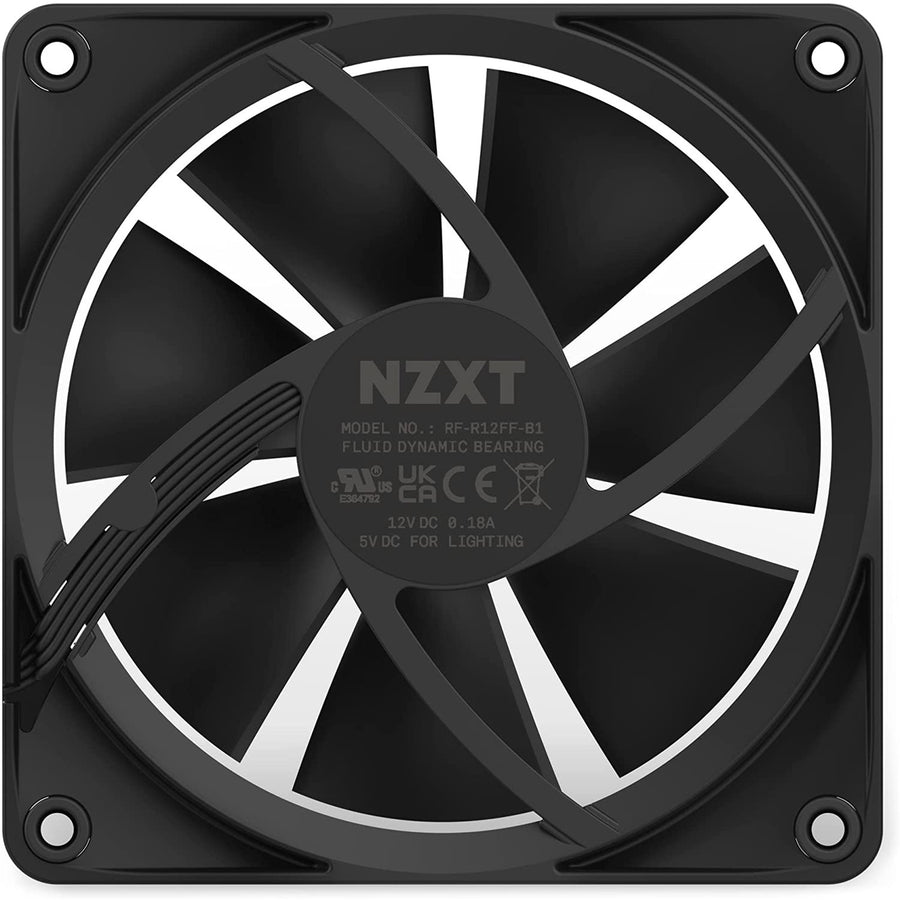 NZXT Aer 2 F120 RGB Black 120mm Triple Starter Pack, RGB, PWM, RGB Controller Included